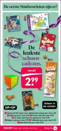 Etos folder Pagina 34: Woezel & Pip Feest voor Sinterklaas boekje €6,99, Vallende toren €3,99