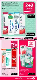 Etos folder Pagina 45: Colgate tandpasta doosjes en Elmex €10,00, GUM mondreinigers €4,69