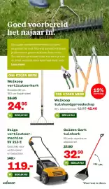 Welkoop folder Pagina 17: Welkoop tuinhandgereedschap €42,46, Stiga verticuteermachine SV 213 E €119,00