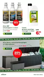 Welkoop folder Pagina 20: Luxan groene aanslag-reiniger €6,95, Zep ontstoppers 1 liter €11,59