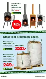 Welkoop folder Pagina 22: Bonfeu of Heat tuinhaarden €169,15, Alle bigbags haardhout 2 m³ €380,00