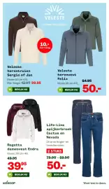 Welkoop folder Pagina 32: Regatta damesvest Endra €39,95, Life-Line spijkerbroek Cactus en Nevada €50,00