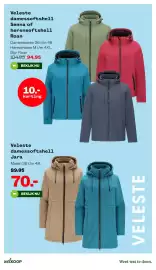 Welkoop folder Pagina 34: Veleste damessoftshell Senna of herensoftshell Roan €94,95, Veleste damessoftshell Jara €70,00