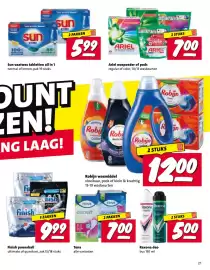Nettorama folder week 41 Pagina 21: Sun vaatwas tabletten all in 1 €5,99, Ariel waspoeder of pods €7,00