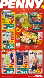 PENNY Prospekt woche 41 Seite 1: PUMA Herren-Retroshorts €9,99, MÜHLENHOF Frische Hähnchen-Brustfilets €7,99