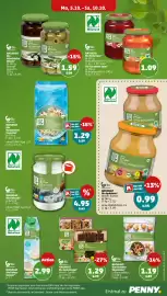 PENNY Prospekt woche 41 Seite 15: NATURGUT Bio Apfelmix €0,99, NATURGUT Bio Haferriegel €1,29