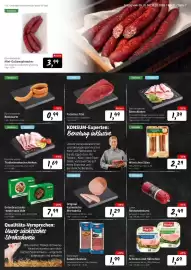 KONSUM Prospekt woche 41 Seite 7: FREIH Entenbrust oder -keule sous vide €7,99, Stockmeyer Salami Auslese €1,99