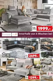 Porta Prospekt Seite 2: ECKSOFA, Feincord €1.299,00, ECKSOFA, echtes Leder €2.499,00