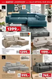 Porta Prospekt Seite 2: ECKSOFA „LENNOX“ MIT FUNKTION €1.299,00, ECKSOFA "TALEA" MIT FUNKTION €999,00