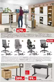 Porta Prospekt Seite 7: SCHREIBTISCH, Eiche massiv geölt mit Baumkante €399,00, Schreibtisch €99,00