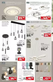 Porta Prospekt Seite 4: LED-DECKENLEUCHTE, Metall weiß matt €99,99, AKKU-TISCHLEUCHTE, Metall matt €17,99