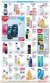 Rossmann Prospekt Seite 11: Nivea Q10 Straffende Body Milk oder Body Lotion €6,49, Isana Med Seifenfreies Duschgel €0,72