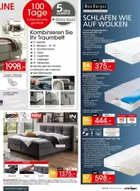 Zurbrüggen Prospekt Seite 21: Boxspringbett Rio €1.375,00, Traumbett Dieter Knoll €1.998,00
