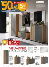 Zurbrüggen Prospekt Seite 28: Hängeschuhschrank 2 Klappen €1.002,00, GARDEROBE RIVA €849,00