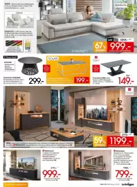Zurbrüggen Prospekt Seite 9: Couchtisch BARI, Platte Keramik auf MDF. Metallgestell €149,00
