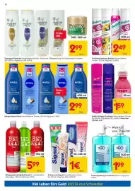 Rusta Prospekt woche 40 Seite 12: Zahnpasta Signal €1,00, Fluoridspülung Fresh & Go €1,99