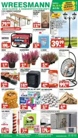 Wreesmann Prospekt woche 41 Seite 1: Rinden Mulch €4,99, TEELICHTER €3,33