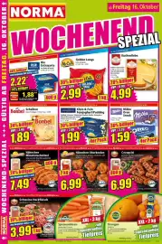 Norma Prospekt woche 42 Seite 16: Bonbel Scheiben €1,89, MÖVENPICK Klein & Fein Feinjoghurt/Pudding €1,99