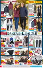 Norma Prospekt woche 42 Seite 2: Lisanne comfort Free-Step-Stiefeletten €19,99, Winterschuhe für Herren €19,99