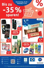 Budni Prospekt woche 42 Seite 8: Raw Bite Riegel €1,29, Syoss Haarspray oder Schaumfestiger €3,49
