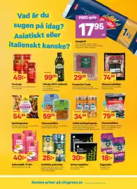 City Gross reklamblad Sida 7: Garant prosciutto crudo €29,95, Gröna sojabönor €30,00
