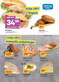 City Gross reklamblad Sida 8: Dalsjöfors grillade kamben €129,00, Sejfilé €149,00