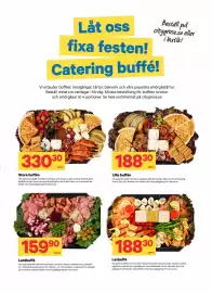 City Gross reklamblad Sida 9: Lantbuffé €159,90, Stora buffén €330,30