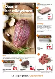 Colruyt folder Pagina 24: Hertengebraad €28,32, Bereide hertenragout €17,95