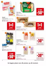 Colruyt folder Pagina 8: Come a casa lasagne bolognese €5,69, Boni Selection alle focaccia's €2,99