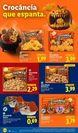 Folheto Lidl semana 41 Página 20: HALLOWEEN Iogurte €0,69, Halloween Mini Argolas €3,79