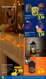 Folheto Lidl semana 41 Página 22: Decoração em Feltro para Halloween €1,99, Velas Halloween €2,99