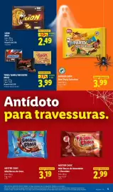 Folheto Lidl semana 41 Página 5: TWIX/ MARS/SNICKERS Minis €3,99, MISTER CHOC €3,99