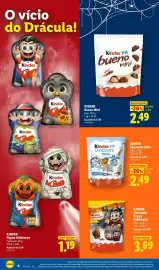 Folheto Lidl semana 41 Página 6: KINDER Chocolate Happy Halloween €3,69, Kinder Chocolate Mini €2,49