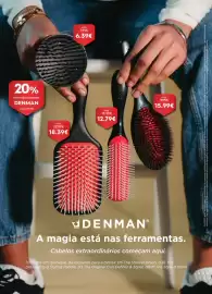 Folheto Auchan Página 17: Denman - escova: d81m finisher preta €15,99, Denman - escova: d6 cab molhado preta €6,39