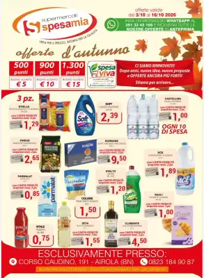 Volantino Supermercati Spesa Mia (valido fino al 16-10)