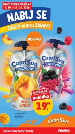 Penny Market leták týden 41 Strana 33: CapriSun Electrolytes Mango & Peach €19,90