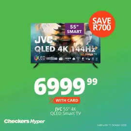 Checkers catalogue Page 5: JVC 55" 4K QLED Smart TV €6.999,99