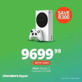 Checkers catalogue Page 6: Xbox Series S Console 512GB €9.699,99