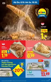Lidl Flugblatt woche 41 Seite 5: Salzstangerl €1,00, Saftiges Krustenbrot €1,19