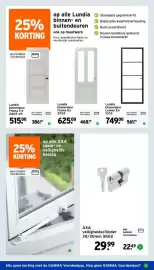 GAMMA folder week 41 Pagina 18: Lundia binnendeur Lumen En 1C03 €561,75, Lundia binnendeur Frama En 2F03 €468,75