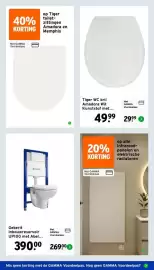 GAMMA folder week 41 Pagina 30: Tiger WC bril Amadora Wit €29,99, Tiger toiletzittingen Amadora en Memphis