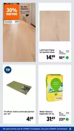 GAMMA folder week 41 Pagina 5: Firstfloor Isoline laminaat/parket €4,69, Weber Beamix Egalisatie €23,59