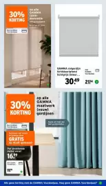 GAMMA folder week 41 Pagina 8: Gamma gordijnen €11,89, GAMMA rol gordijn €21,34