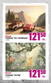Hornbach folder Pagina 21: Komar Fotobehang "Cars zonsondergang" €12,50, Komar Fotobehang "Lion King" €12,50