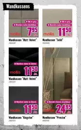 Hornbach folder Pagina 26: Mollis Wandkussen Matt Velvet €11,50, Mollis Wandkussen "Solid" €24,95
