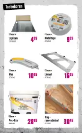 Hornbach folder Pagina 44: Trap-renovatietool €30,45, Flexx stairs Modeltape €9,95