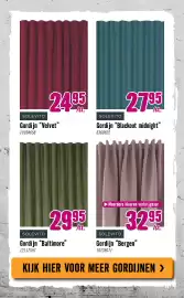 Hornbach folder Pagina 46: Solevito gordijn "baltimore" €29,95, Solevito gordijn "velvet" €24,95