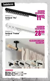Hornbach folder Pagina 52: GARDINIA Eindkap Denver €7,99, Intensions' Gordijnrail "Plus" €11,95