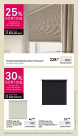 Karwei folder week 41 Pagina 13: Club Karwei maatwerk plisségordijn dubbel transparant zand structuur €172,31