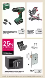 Karwei folder week 41 Pagina 32: Bosch accuschroefboormachine Easydrill 18V-38 €59,99, SKIL afkortzaag €149,00
